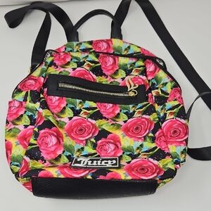 Juicy Couture Dark Floral Backpack
